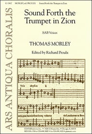 Sound Forth the Trumpet in Zion SAB choral sheet music cover Thumbnail